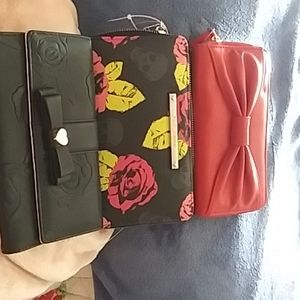3 Betsy Johnson wallets brand new